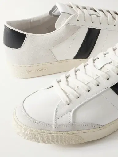 Tom Ford Blake Suede-Trimmed Leather Sneakers - Men | Thumbnail 5 Tom Ford Blake Suede-Trimmed Leather Sneakers - Men | Thumbnail 5