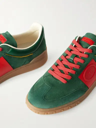Valentino Garavani Upvillage Leather-Trimmed Suede Sneakers - Men | Thumbnail 5 Valentino Garavani Upvillage Leather-Trimmed Suede Sneakers - Men | Thumbnail 5