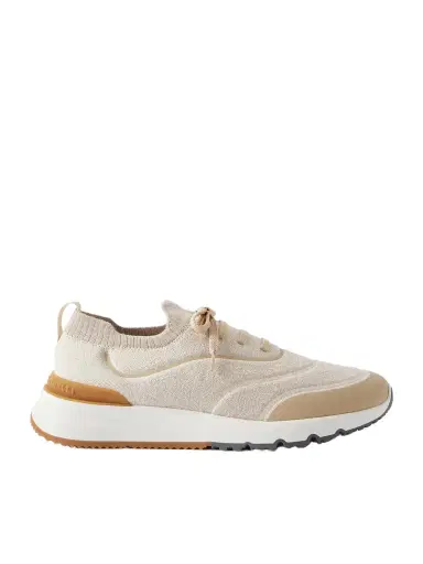 Brunello Cucinelli Stretch-Knit Sneakers - Men | Thumbnail 1 Brunello Cucinelli Stretch-Knit Sneakers - Men | Thumbnail 1