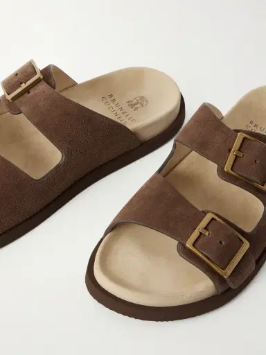 Brunello Cucinelli Suede Sandals - Men | Thumbnail 4 Brunello Cucinelli Suede Sandals - Men | Thumbnail 4