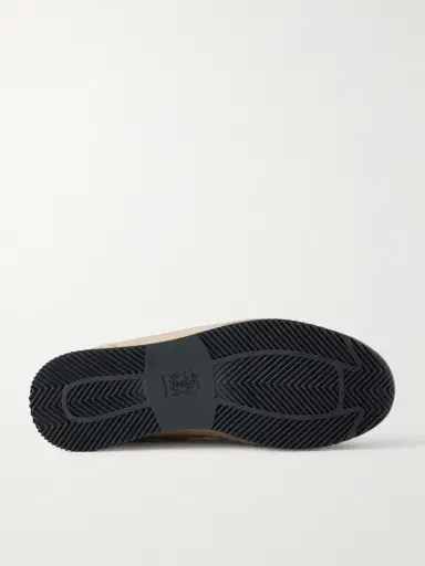 Brunello Cucinelli Leather-Trimmed Suede Sneakers - Men | Thumbnail 3 Brunello Cucinelli Leather-Trimmed Suede Sneakers - Men | Thumbnail 3