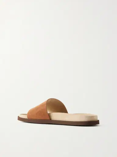 Brunello Cucinelli Suede Slides - Men | Thumbnail 3 Brunello Cucinelli Suede Slides - Men | Thumbnail 3