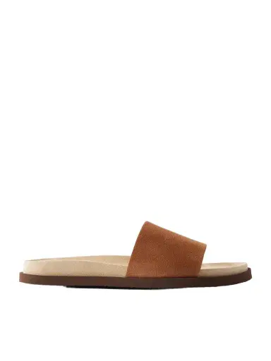 Brunello Cucinelli Suede Slides - Men | Thumbnail 1 Brunello Cucinelli Suede Slides - Men | Thumbnail 1