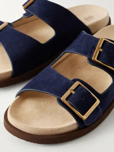 Brunello Cucinelli Buckled Suede Sandals - Men | Thumbnail 4 Brunello Cucinelli Buckled Suede Sandals - Men | Thumbnail 4