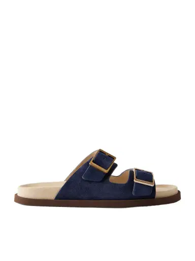 Brunello Cucinelli Buckled Suede Sandals - Men | Thumbnail 1 Brunello Cucinelli Buckled Suede Sandals - Men | Thumbnail 1