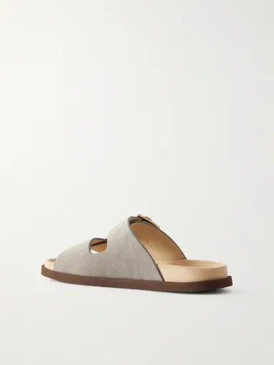 Brunello Cucinelli Buckled Suede Sandals - Men | Thumbnail 3 Brunello Cucinelli Buckled Suede Sandals - Men | Thumbnail 3