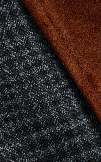Róhe Suede-Collar Checked Wool Coat | Thumbnail 5 Róhe Suede-Collar Checked Wool Coat | Thumbnail 5