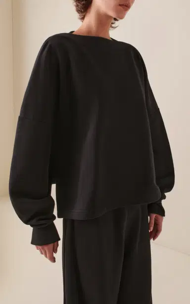 Alaïa Oversized Cotton Sweatshirt | Thumbnail 2 Alaïa Oversized Cotton Sweatshirt | Thumbnail 2