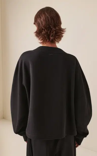 Alaïa Oversized Cotton Sweatshirt | Thumbnail 4 Alaïa Oversized Cotton Sweatshirt | Thumbnail 4
