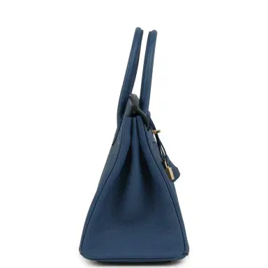 HERMÈS Hermes Birkin 30 Bleu Tie Togo Permabrass Hardware | Thumbnail 3 HERMÈS Hermes Birkin 30 Bleu Tie Togo Permabrass Hardware | Thumbnail 3
