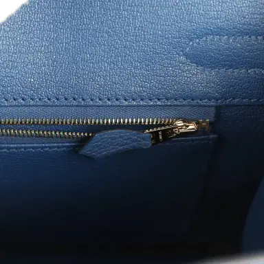 HERMÈS Hermes Birkin 30 Bleu Tie Togo Permabrass Hardware | Thumbnail 9 HERMÈS Hermes Birkin 30 Bleu Tie Togo Permabrass Hardware | Thumbnail 9