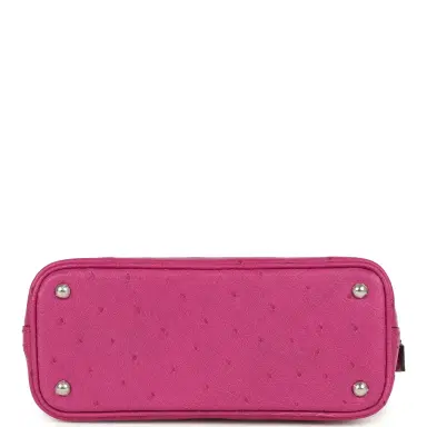 HERMÈS Hermes Mini 1923 Bolide Rose Poupre Ostrich Palladium Hardware | Thumbnail 6 HERMÈS Hermes Mini 1923 Bolide Rose Poupre Ostrich Palladium Hardware | Thumbnail 6