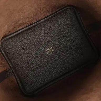 HERMÈS Hermes Picotin Lock 18 Ebene Clemence Gold Hardware | Thumbnail 7 HERMÈS Hermes Picotin Lock 18 Ebene Clemence Gold Hardware | Thumbnail 7