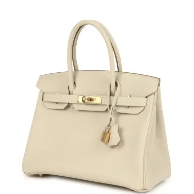 HERMÈS Hermes Special Order (HSS) Birkin 30 Craie Togo Permabrass Hardware | Thumbnail 5 HERMÈS Hermes Special Order (HSS) Birkin 30 Craie Togo Permabrass Hardware | Thumbnail 5
