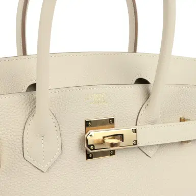 HERMÈS Hermes Special Order (HSS) Birkin 30 Craie Togo Permabrass Hardware | Thumbnail 7 HERMÈS Hermes Special Order (HSS) Birkin 30 Craie Togo Permabrass Hardware | Thumbnail 7