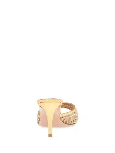 Gianvito Rossi Nikki Woven Metallic Mules | Thumbnail 3 Gianvito Rossi Nikki Woven Metallic Mules | Thumbnail 3