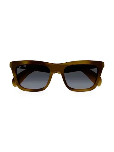 Gucci Men's 53MM Rectangular Sunglasses - Havana | Thumbnail 2 Gucci Men's 53MM Rectangular Sunglasses - Havana | Thumbnail 2