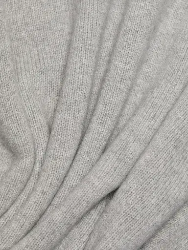 The Elder Statesman Men's Dume Cashmere Rugby Sweater - Silver | Thumbnail 7 The Elder Statesman Men's Dume Cashmere Rugby Sweater - Silver | Thumbnail 7