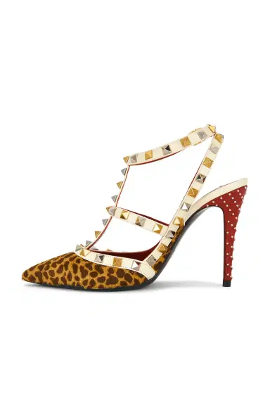 Valentino Garavani St. Mini Animalier Rockstud Pump | Thumbnail 5 Valentino Garavani St. Mini Animalier Rockstud Pump | Thumbnail 5