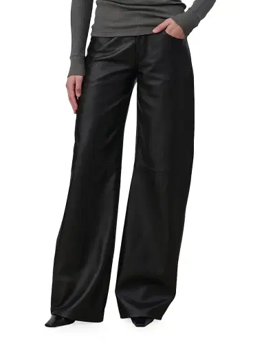 Armarium Women's Luke Leather Wide-Leg Pants | Thumbnail 4 Armarium Women's Luke Leather Wide-Leg Pants | Thumbnail 4