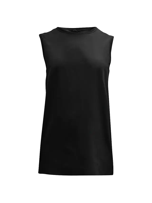 Women's Bley Silk Crepe Tank - Black Women's Bley Silk Crepe Tank - Black