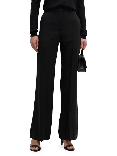 Joseph Women's Morissey Stretch Wool Pants - Black | Thumbnail 3 Joseph Women's Morissey Stretch Wool Pants - Black | Thumbnail 3