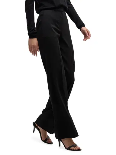 Joseph Women's Morissey Stretch Wool Pants - Black | Thumbnail 4 Joseph Women's Morissey Stretch Wool Pants - Black | Thumbnail 4
