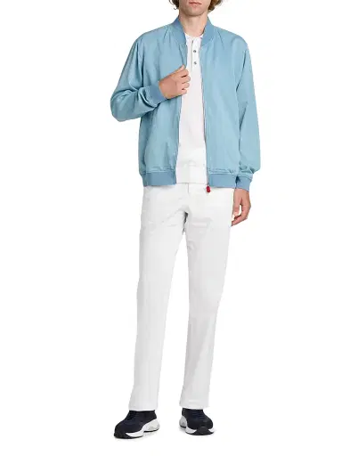 Kiton Men's Pahoa Cotton Jacket - Blue - Size 52 | Thumbnail 2 Kiton Men's Pahoa Cotton Jacket - Blue - Size 52 | Thumbnail 2