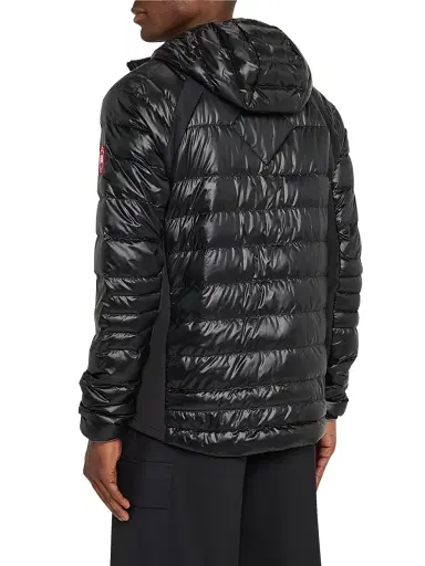 Canada Goose Men's HyBridge Lite Down Hooded Jacket - Black | Thumbnail 4 Canada Goose Men's HyBridge Lite Down Hooded Jacket - Black | Thumbnail 4