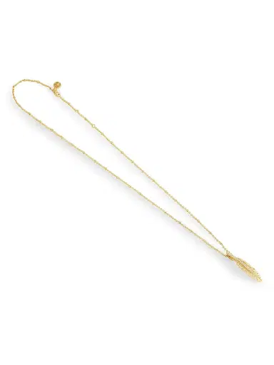 Anabel Aram Women's Feather 18K-Gold-Plated & Cubic Zirconia Pendant Necklace - Gold | Thumbnail 3 Anabel Aram Women's Feather 18K-Gold-Plated & Cubic Zirconia Pendant Necklace - Gold | Thumbnail 3