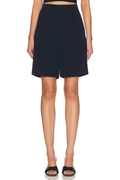 Ralph Lauren Collection Minetta Pleated Short | Thumbnail 1 Ralph Lauren Collection Minetta Pleated Short | Thumbnail 1