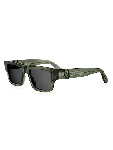 Dior Men's Oblique S3I 52MM Square Sunglasses - Dark Green | Thumbnail 1 Dior Men's Oblique S3I 52MM Square Sunglasses - Dark Green | Thumbnail 1