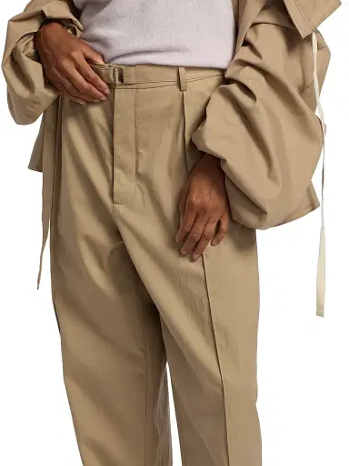 Co Women's Pleated Cotton-Blend Wide-Leg Pants - Camel - Size 12 | Thumbnail 6 Co Women's Pleated Cotton-Blend Wide-Leg Pants - Camel - Size 12 | Thumbnail 6