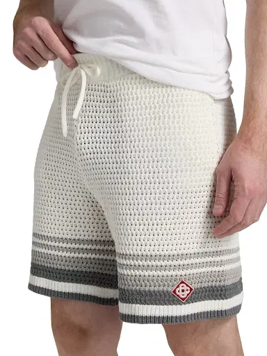 Casablanca Men's Crochet Cotton Shorts | Thumbnail 6 Casablanca Men's Crochet Cotton Shorts | Thumbnail 6