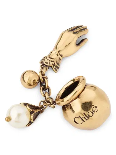 Chloé Women's Goldtone & Imitation Pearl Sphere Hand Bag Charm - Gold | Thumbnail 2 Chloé Women's Goldtone & Imitation Pearl Sphere Hand Bag Charm - Gold | Thumbnail 2
