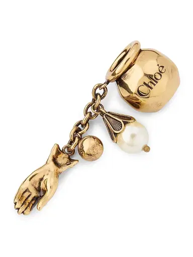 Chloé Women's Goldtone & Imitation Pearl Sphere Hand Bag Charm - Gold | Thumbnail 3 Chloé Women's Goldtone & Imitation Pearl Sphere Hand Bag Charm - Gold | Thumbnail 3