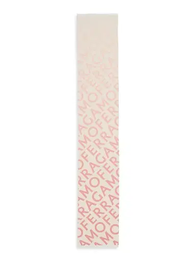 Ferragamo Women's Wool-Cashmere Logo Scarf - Nylund Pink | Thumbnail 3 Ferragamo Women's Wool-Cashmere Logo Scarf - Nylund Pink | Thumbnail 3