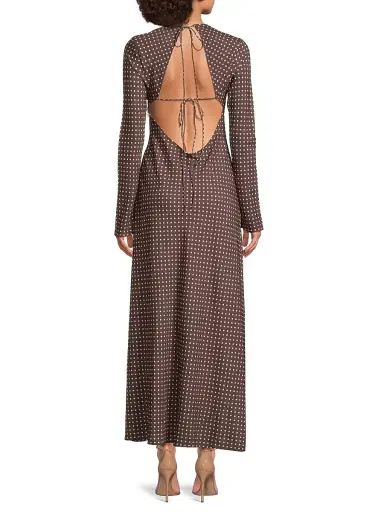Faithfull The Brand Women's Mesa Polka-Dot Open-Back Maxi Dress | Thumbnail 5 Faithfull The Brand Women's Mesa Polka-Dot Open-Back Maxi Dress | Thumbnail 5