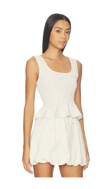 Onia Air Linen Smocked Tank Top | Thumbnail 2 Onia Air Linen Smocked Tank Top | Thumbnail 2