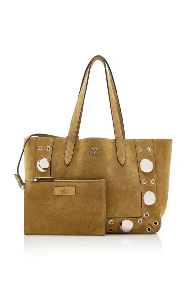 Valentino Garavani Nellcôte Medium Suede Tote Bag | Thumbnail 6 Valentino Garavani Nellcôte Medium Suede Tote Bag | Thumbnail 6