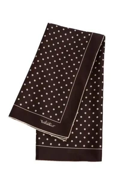 Valentino Garavani Polka-Dot Print Silk Scarf | Thumbnail 3 Valentino Garavani Polka-Dot Print Silk Scarf | Thumbnail 3