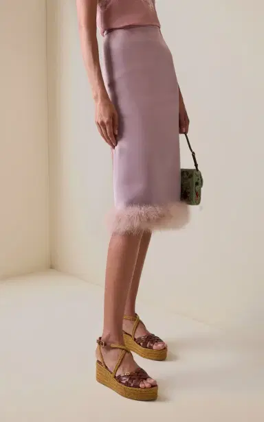 Valentino Garavani Bribri Calfskin-Trimmed Flatform Espadrilles | Thumbnail 2 Valentino Garavani Bribri Calfskin-Trimmed Flatform Espadrilles | Thumbnail 2
