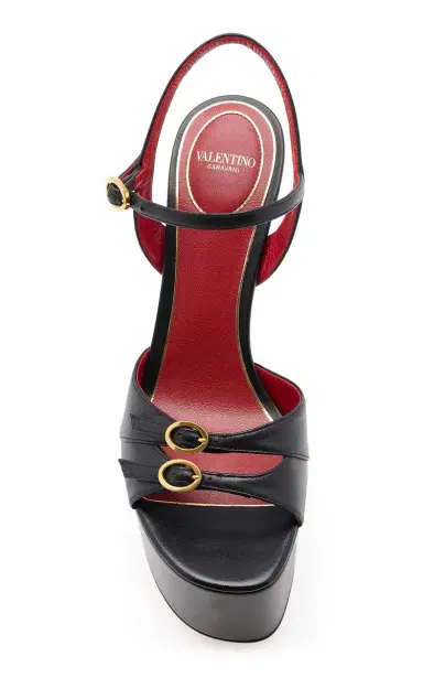 Valentino Garavani Crasher Leather Platform Sandals | Thumbnail 3 Valentino Garavani Crasher Leather Platform Sandals | Thumbnail 3