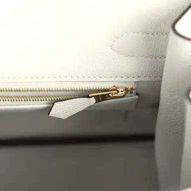 HERMÈS Hermes Birkin 30 Gris Neve Togo Gold Hardware | Thumbnail 9 HERMÈS Hermes Birkin 30 Gris Neve Togo Gold Hardware | Thumbnail 9
