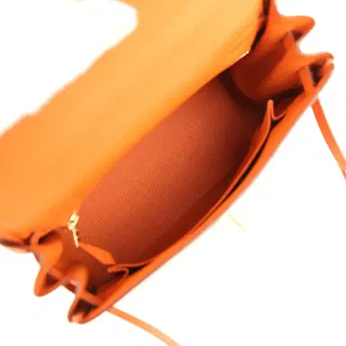 HERMÈS Hermes Kelly Retourne 25 Orange Togo Gold Hardware | Thumbnail 8 HERMÈS Hermes Kelly Retourne 25 Orange Togo Gold Hardware | Thumbnail 8