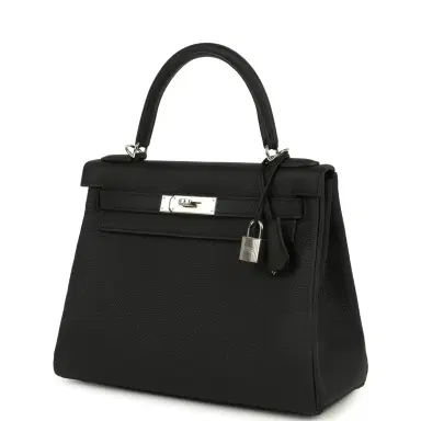 HERMÈS Hermes Kelly Retourne 28 Black Togo Palladium Hardware | Thumbnail 2 HERMÈS Hermes Kelly Retourne 28 Black Togo Palladium Hardware | Thumbnail 2
