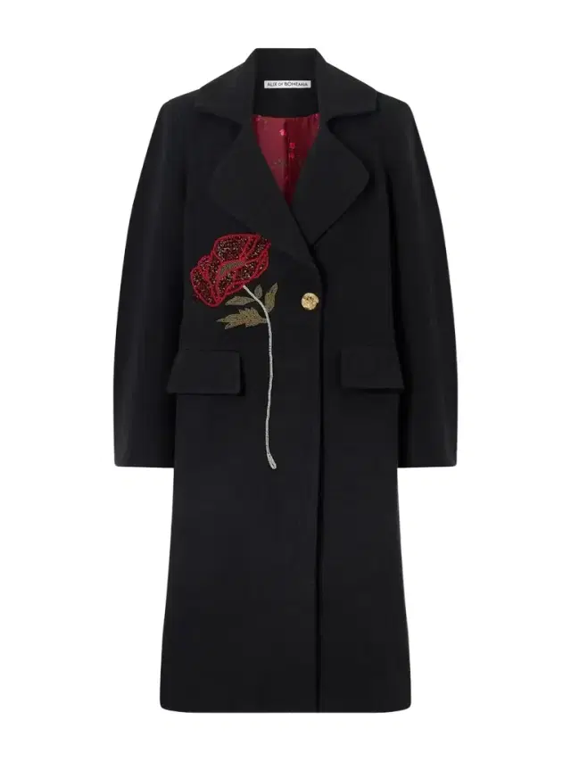 Petunia Bead-embellished Cotton-tweed Coat Petunia Bead-embellished Cotton-tweed Coat