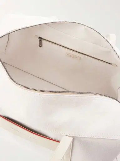 Brunello Cucinelli Leather-trimmed Canvas Tennis Bag | Thumbnail 6 Brunello Cucinelli Leather-trimmed Canvas Tennis Bag | Thumbnail 6