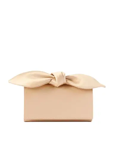 Aquazzura Bow Tie Mini Satin Clutch | Thumbnail 1 Aquazzura Bow Tie Mini Satin Clutch | Thumbnail 1