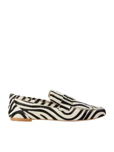 Jamie Haller Zebra-print Calf Hair Loafers | Thumbnail 1 Jamie Haller Zebra-print Calf Hair Loafers | Thumbnail 1